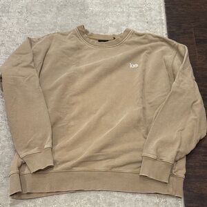 Kith Men's Beige Crewneck Sweater